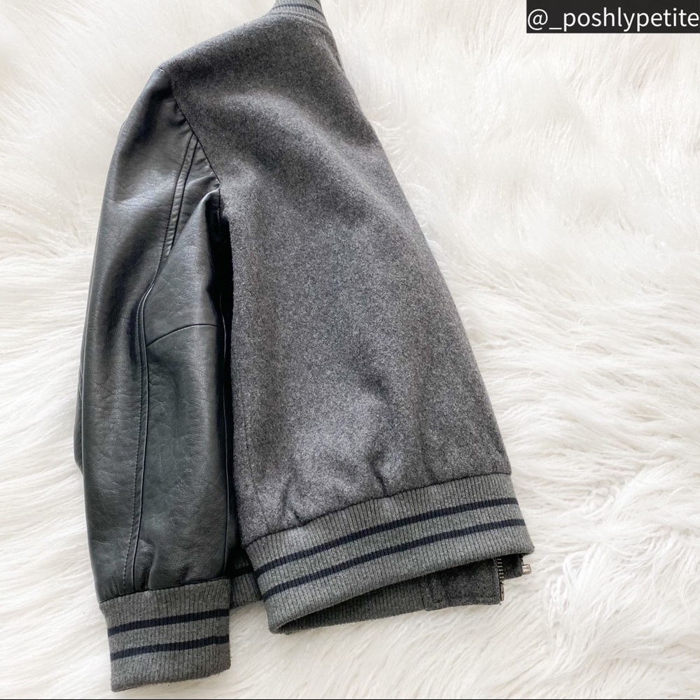 Treasure Bond Boys faux leather bomber jacket 7/8 - Picture 2 of 12